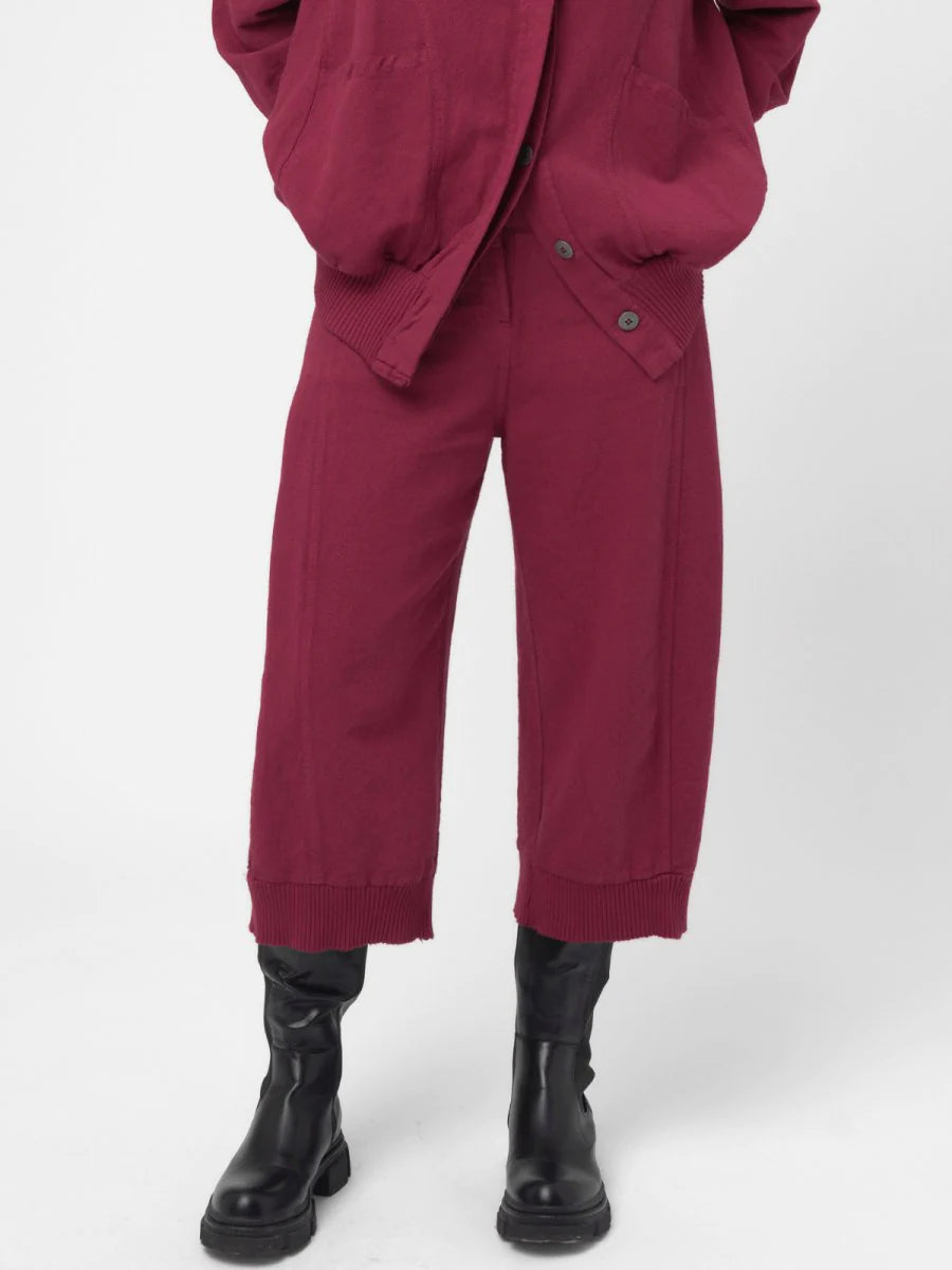 Baci - Cotton Linen Cargo Pants Lava Red - 4001191LAVAXS