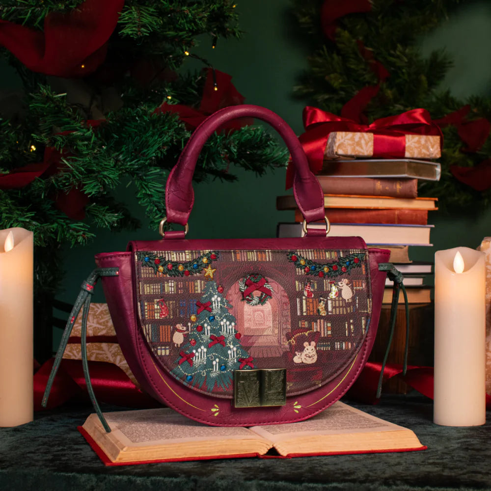 Vendula London Christmas Library Winged Top Handle Bag Available Now