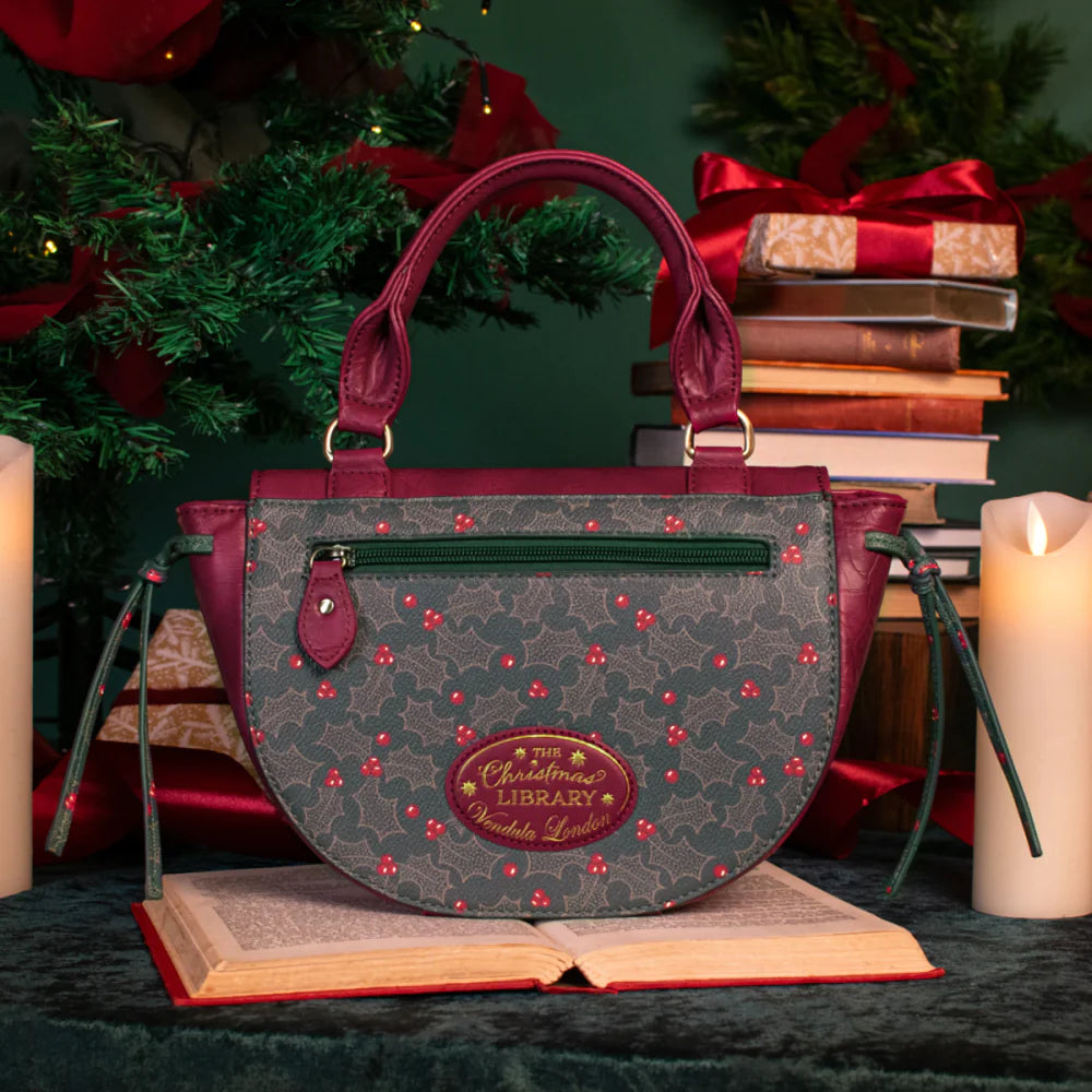 Vendula London Christmas Library Winged Top Handle Bag Available Now