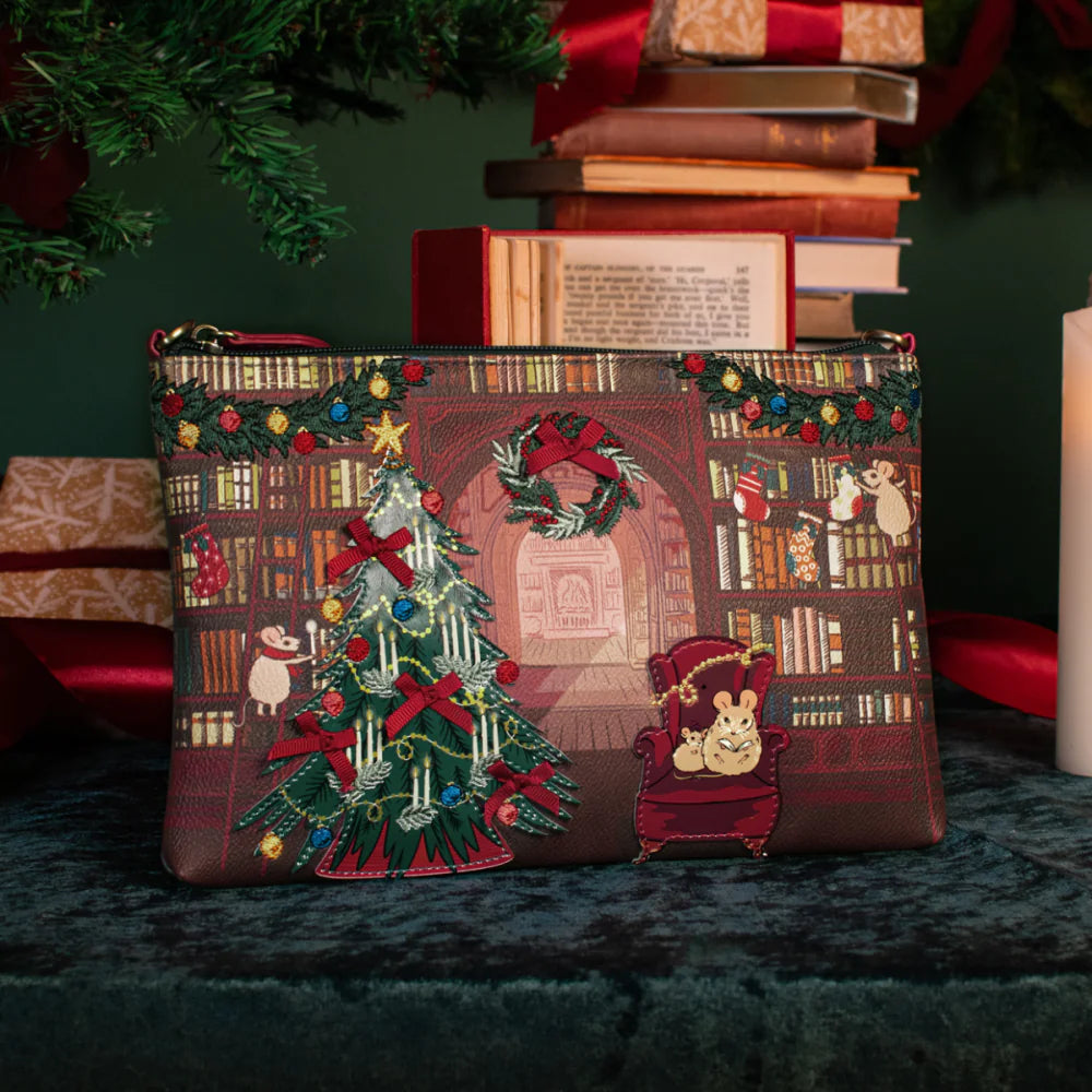 Vendula London Christmas Library Kate Pouch Bag - Available Now