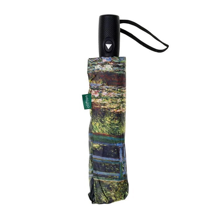 Clifton Australia Umbrella - Waterlily Pond Auto Open Folding A2-LFPA840-WLPND