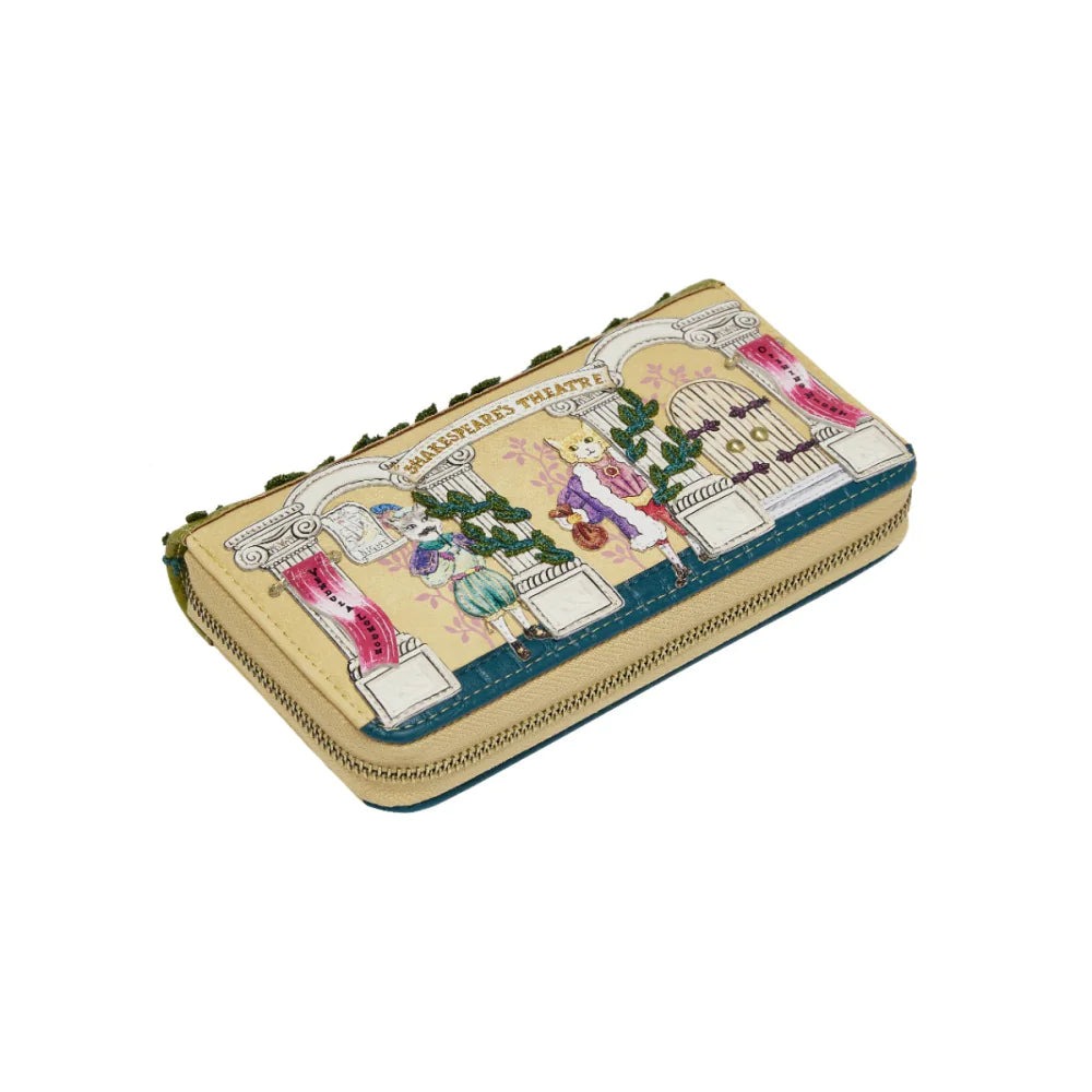 Vendula London Shakespeare Twelfth Night Large Zip Wallet Limited Edition