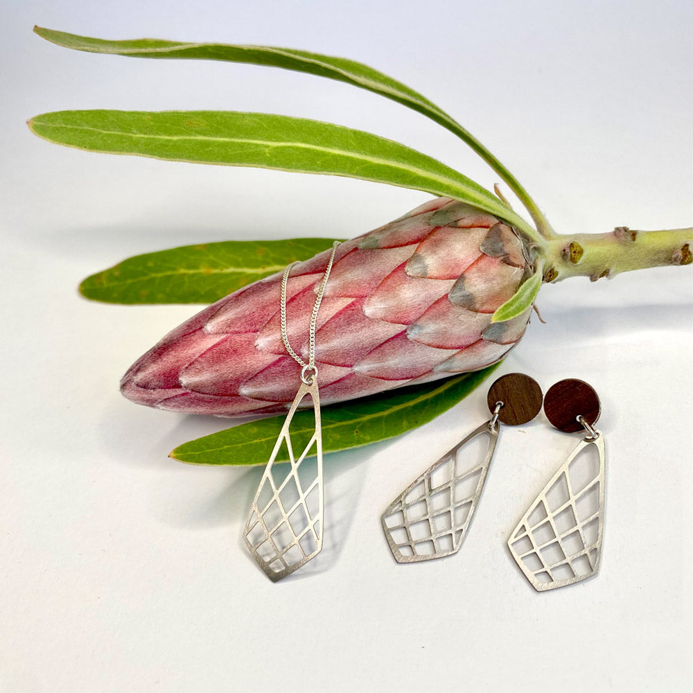 Go Do Good - Protea bud pendant necklace
