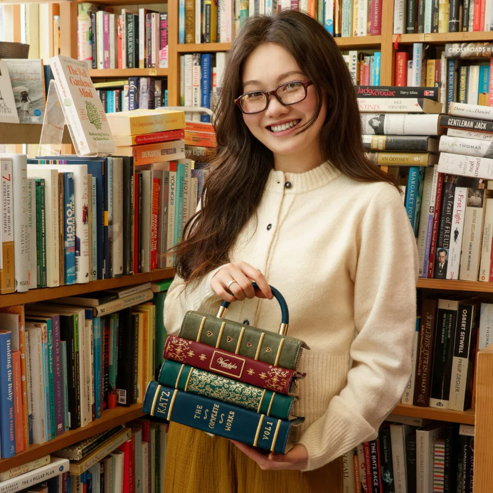 Vendula London Between the Covers Bookbinders Book Stack Bag ( Pre Sale ) Arrival Mid / Late Sept