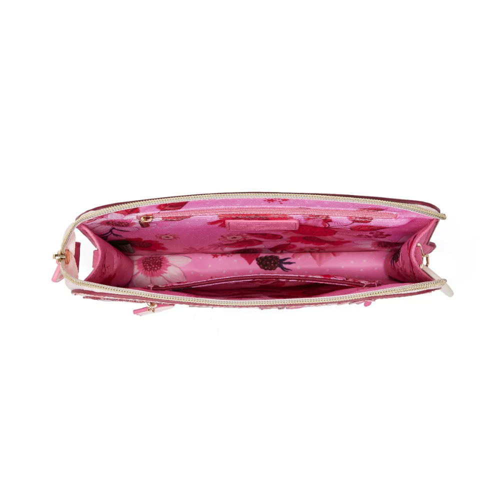 Vendula London Perfectly Pink Afternoon Tea Bus Pouch Bag Available Now