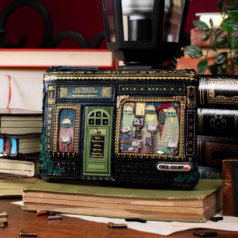 Vendula London Between The Covers Bookbinders Zipper Key Coin Purse ( Pre Sale ) Arrival Mid / Late Sept