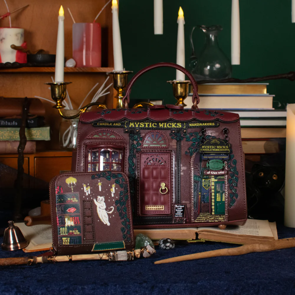 Vendula London Mystic Wicks Candle and Wandmakkers Square Wallet - Available Now