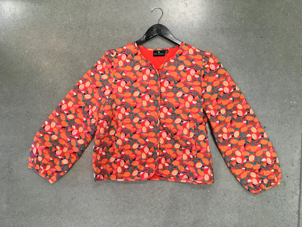 Emily Lovelock - Brenda Quilted Jacket/Orange | J1001