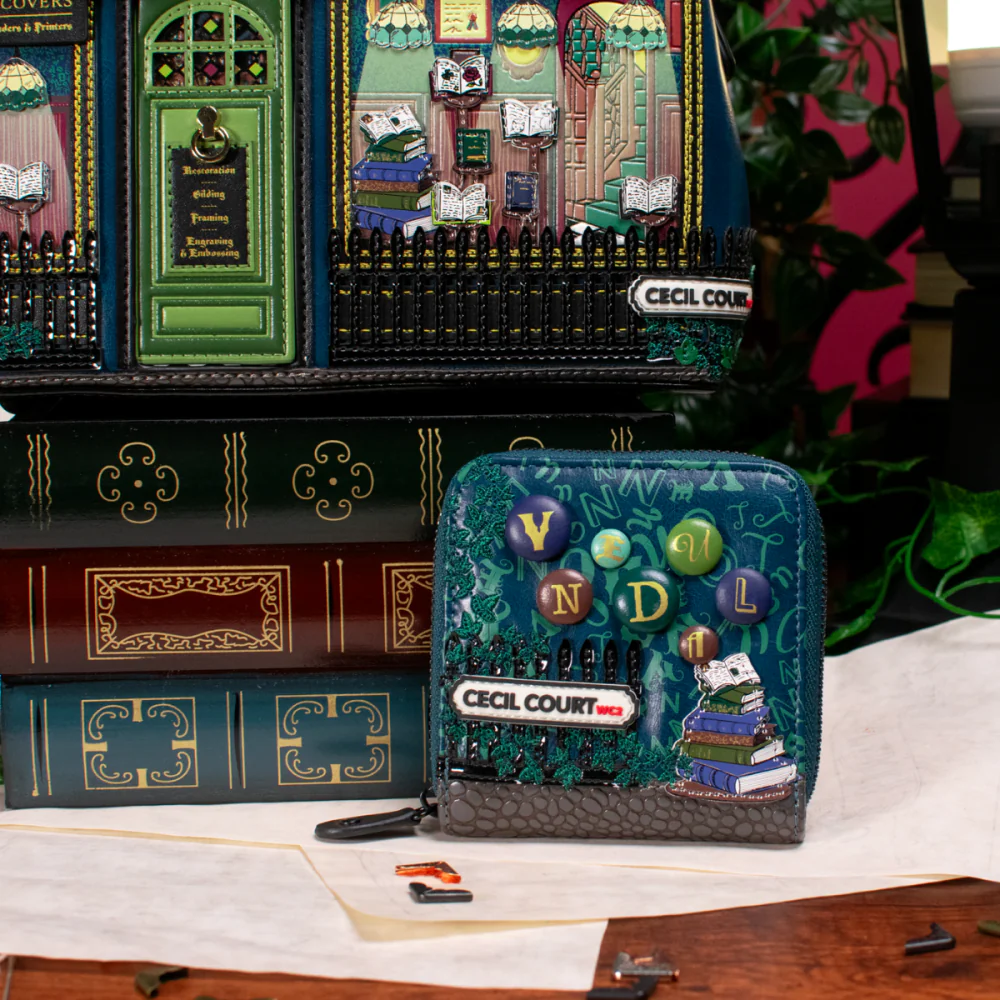 Vendula London Between The Covers Bookbinders Square Wallet ( Pre Sale ) Arrival Mid / Late Sept