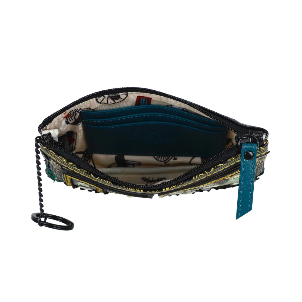 Vendula London Between The Covers Bookbinders Zipper Key Coin Purse ( Pre Sale ) Arrival Mid / Late Sept