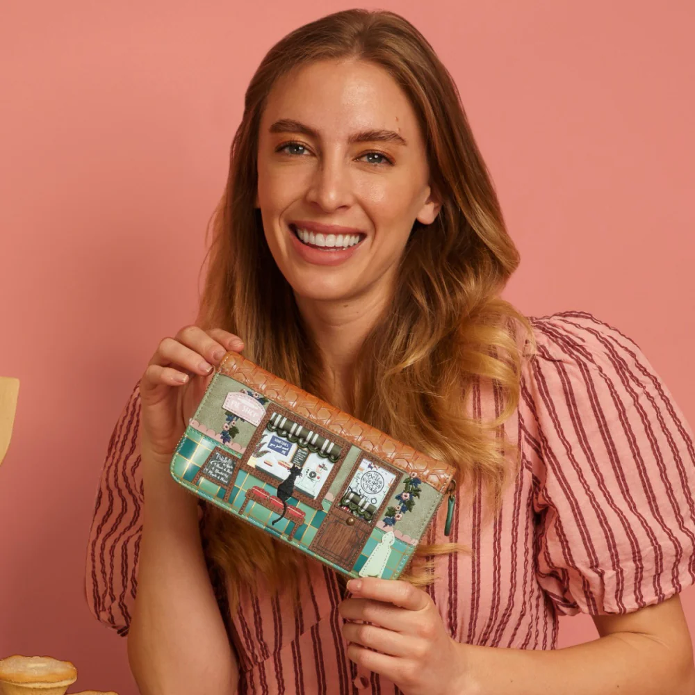 Vendula London Pie Shop Large Ziparound Wallet ( Pre Sale ) Due late Sept / Oct