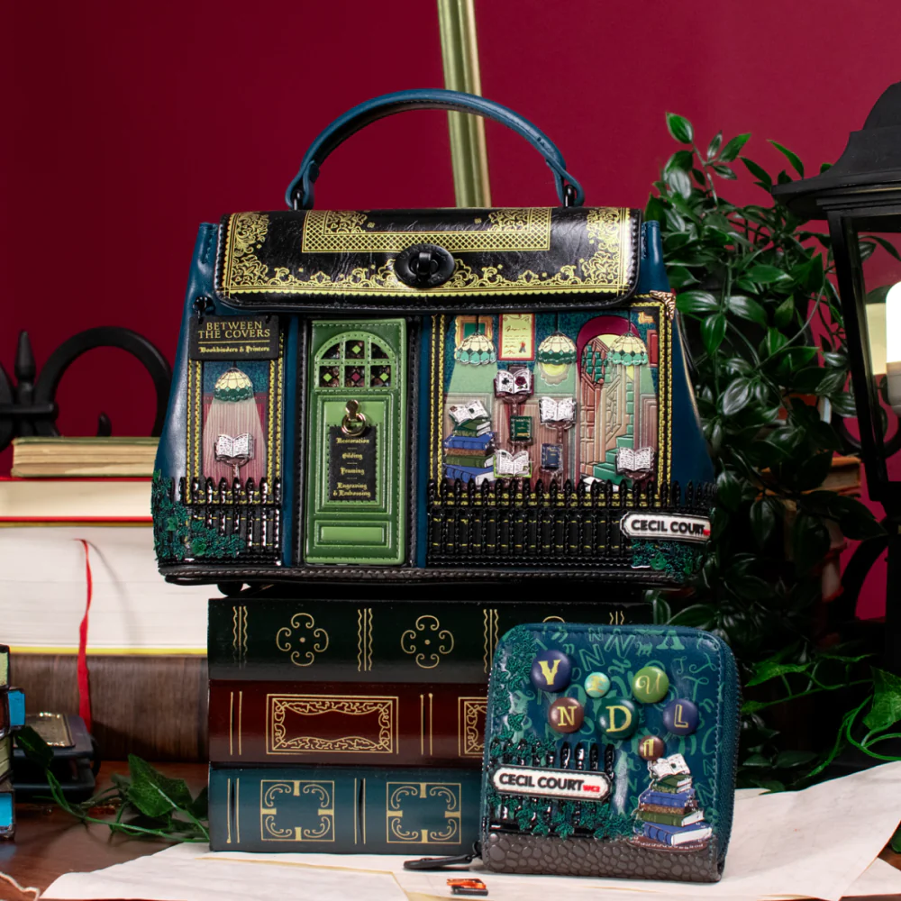 Vendula London Between The Covers Bookbinders Square Wallet ( Pre Sale ) Arrival Mid / Late Sept