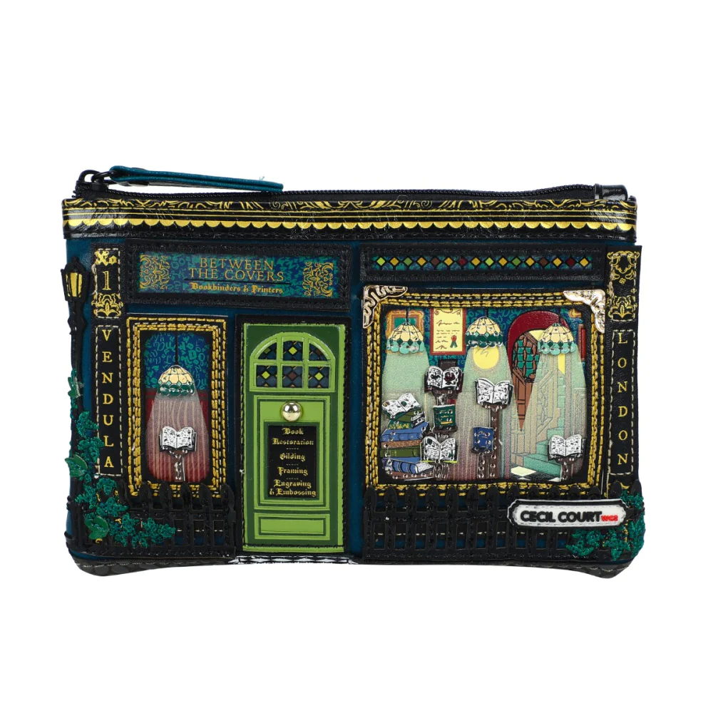 Vendula London Between The Covers Bookbinders Zipper Key Coin Purse ( Pre Sale ) Arrival Mid / Late Sept