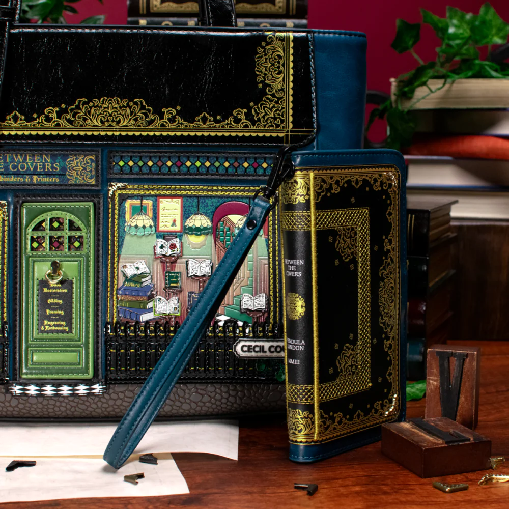 Vendula London Between The Covers Bookbinders Universal Flip Phone Case ( Pre Sale ) Arrival Mid / Late Sept