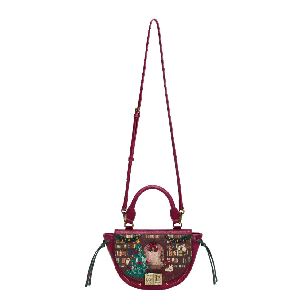 Vendula London Christmas Library Winged Top Handle Bag Available Now