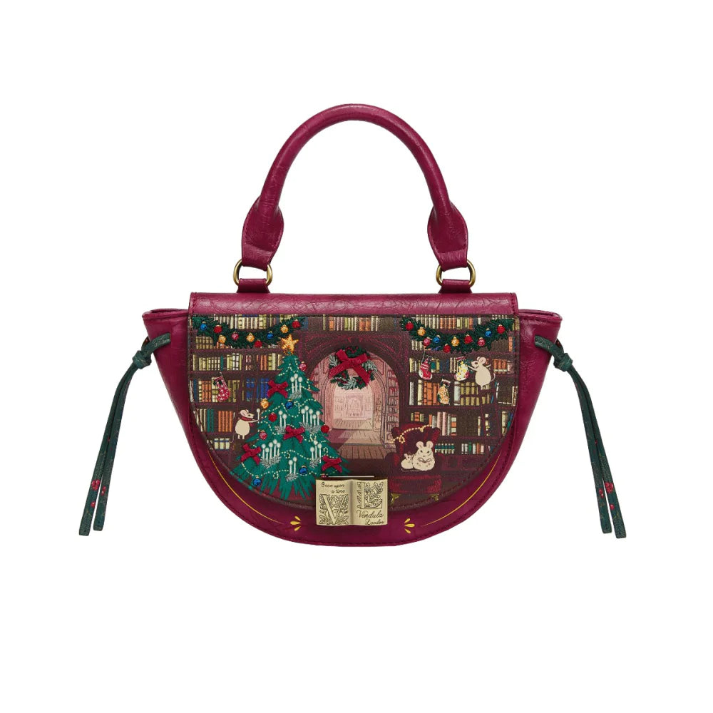Vendula London Christmas Library Winged Top Handle Bag Available Now