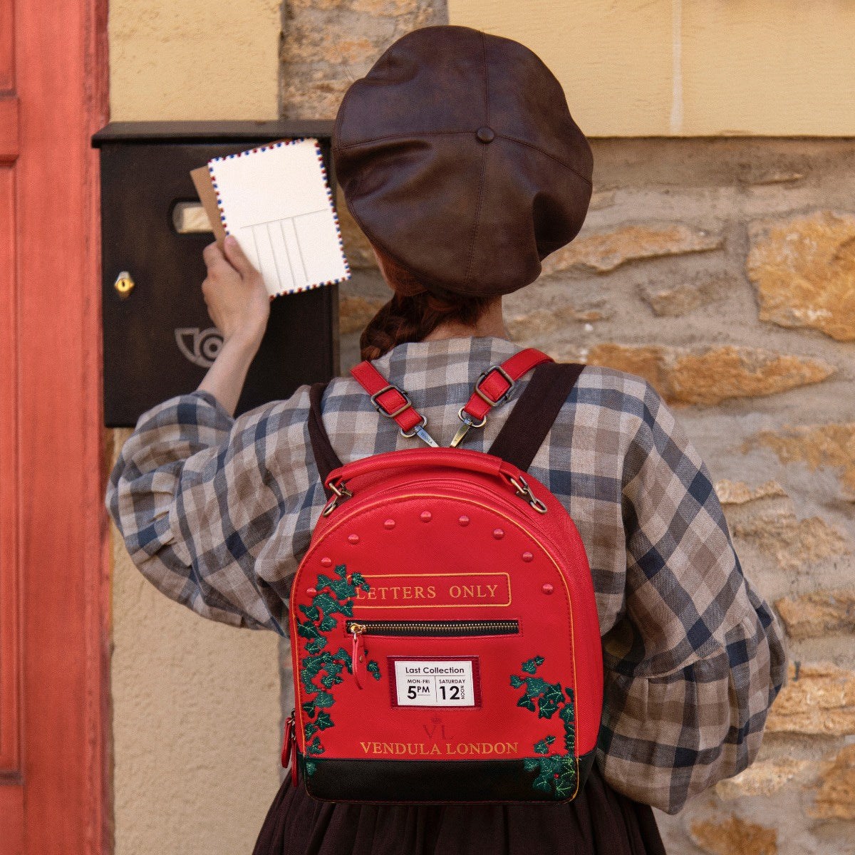 Vendula London - The Old Post Office Navy Edition Postbox Bag