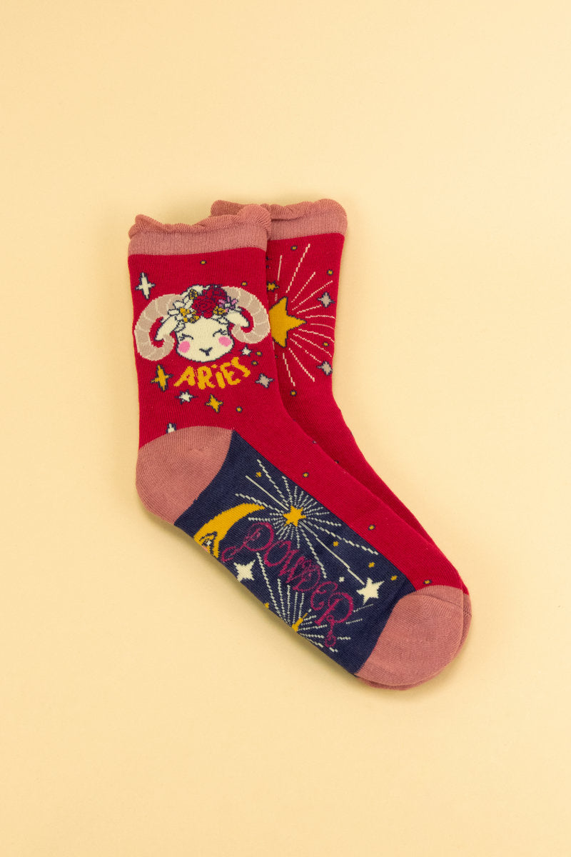 Powder - Aries Zodiac Ankle Socks