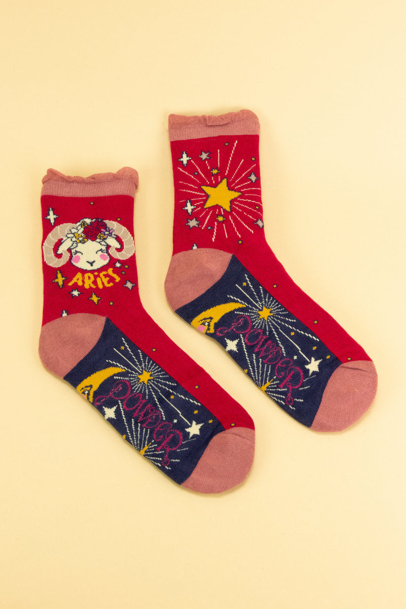 Powder - Aries Zodiac Ankle Socks