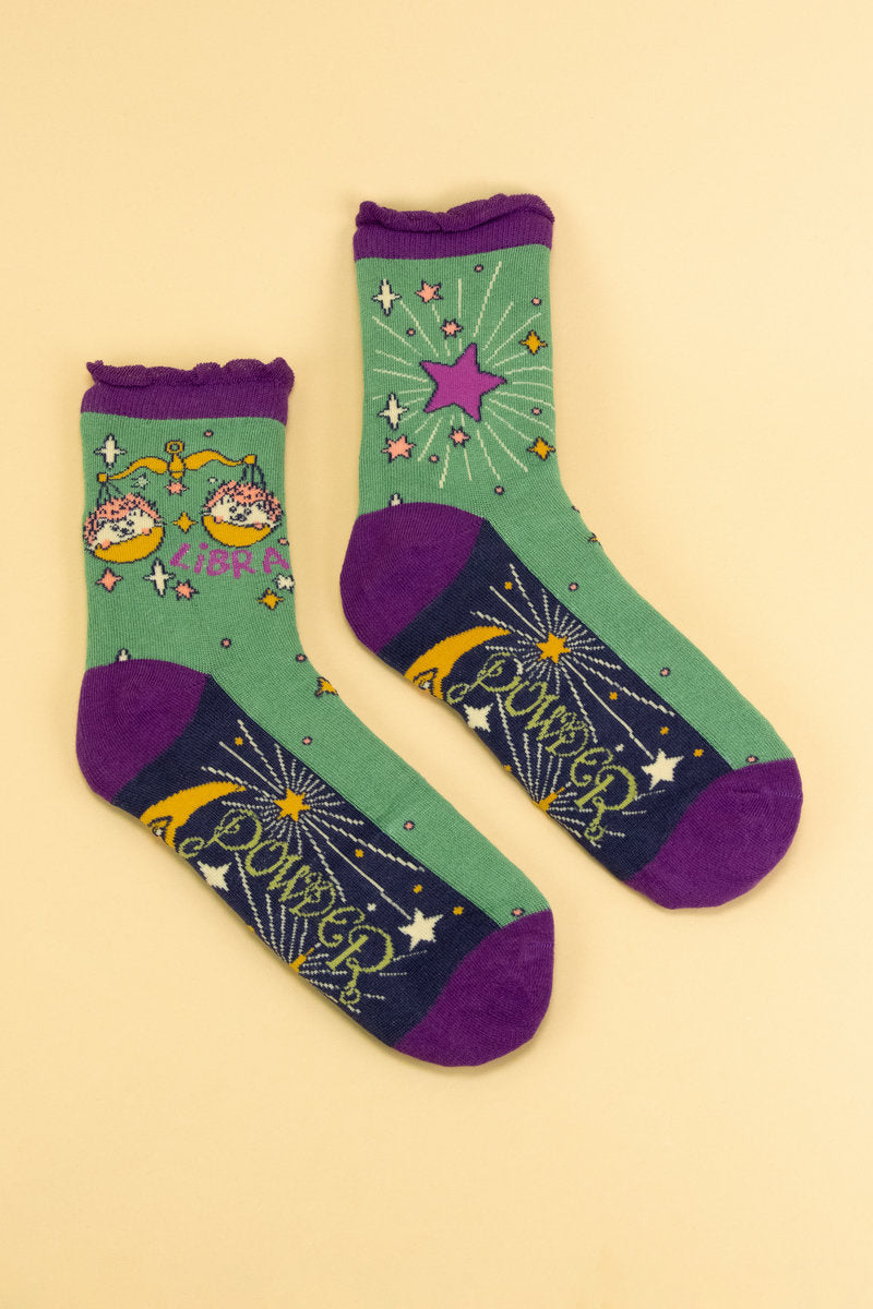 Powder - Libra Zodiac Ankle Socks