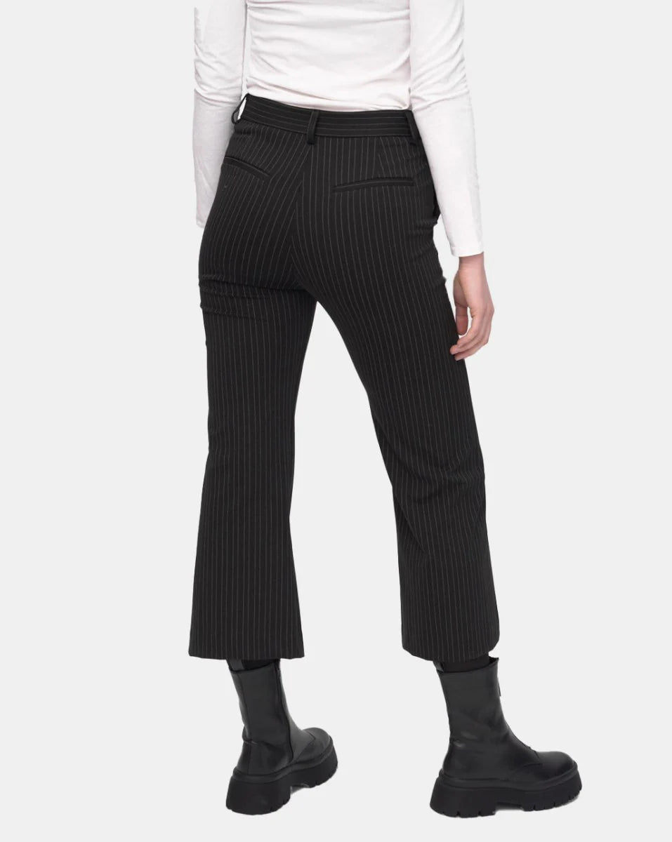 Baci - Striped Work Pant - 4020191BLKSTRXS