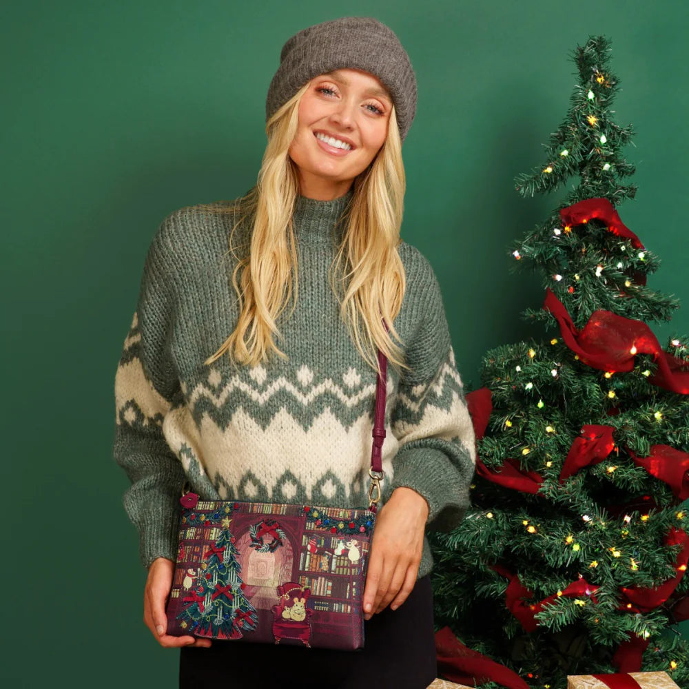 Vendula London Christmas Library Kate Pouch Bag - Available Now