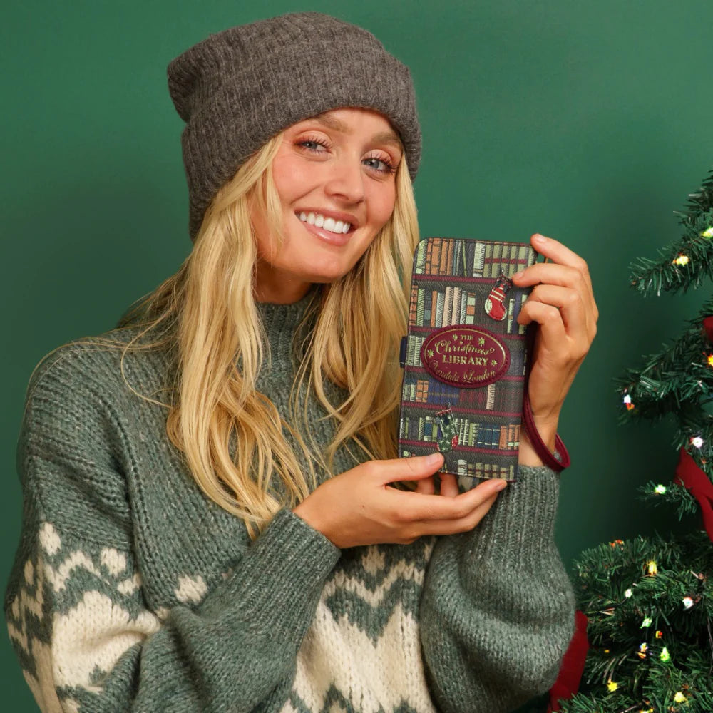 Vendula London Christmas Library Universal Flip Phone Case - Available Now