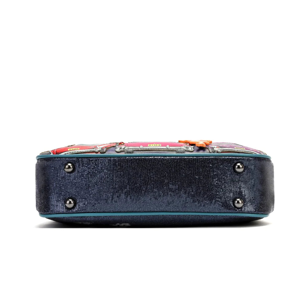 Vendula London Kitty’s Caturday Night Fever Heather Crossbody Bag