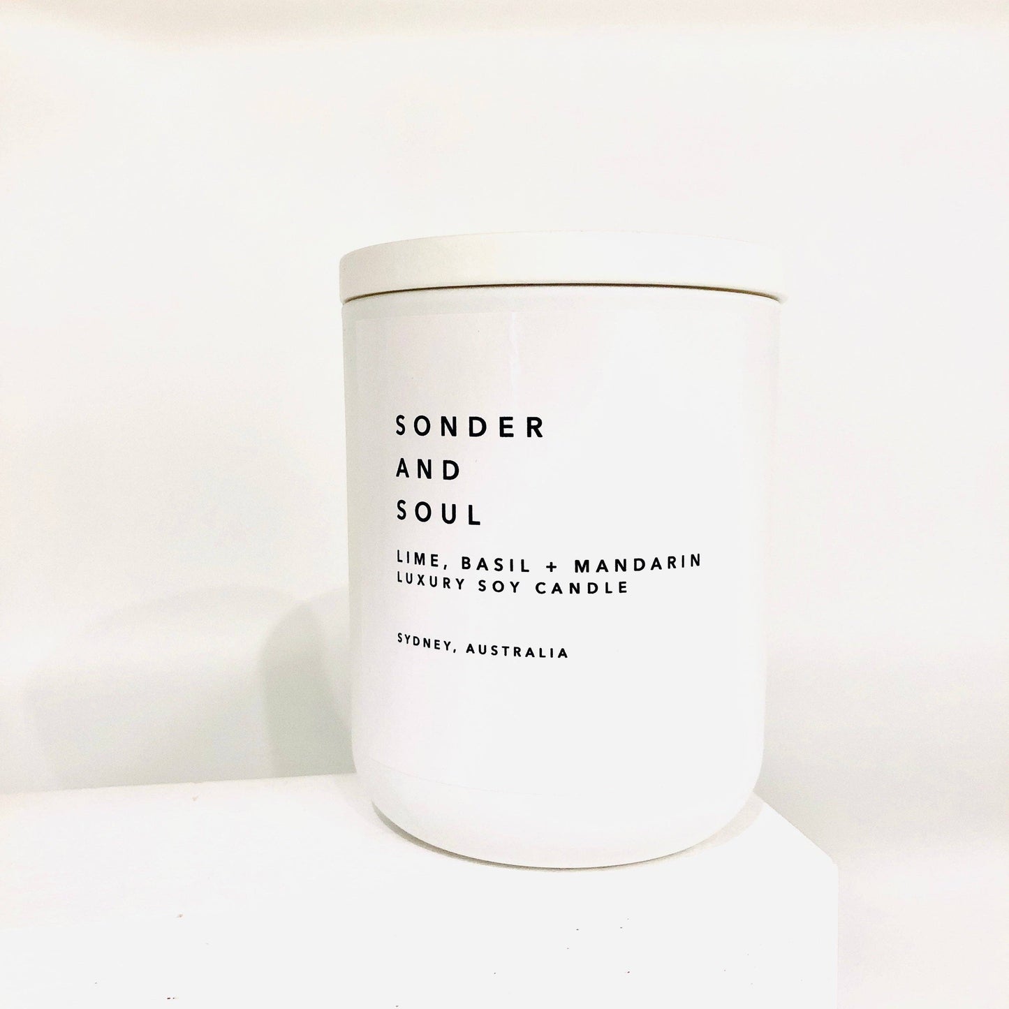 Sonder & Soul - Lime, Basil + Mandarin Soy Candle