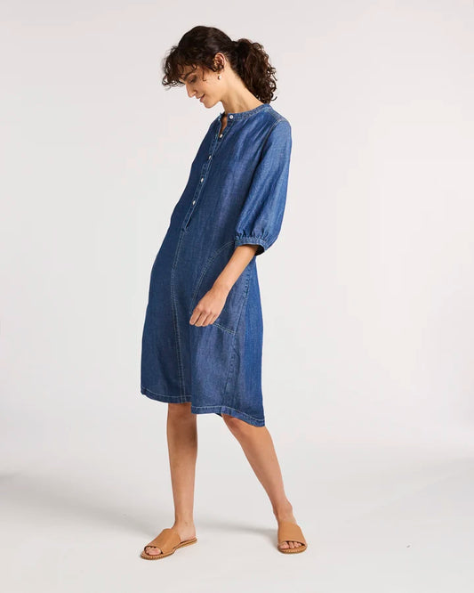 Yarra Trail - Maya Dress Chambray - YT25S9507