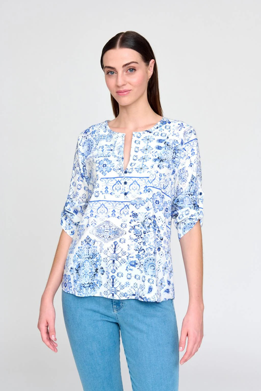 Tinta & Bariloche - Acra Blue Blouse