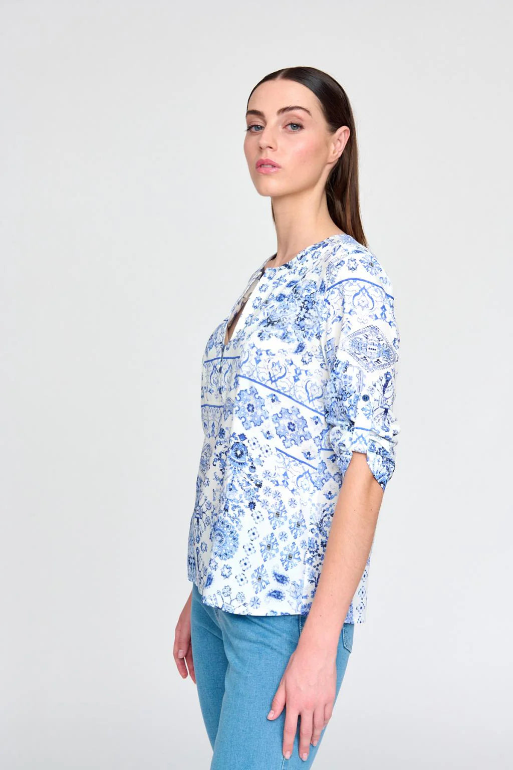 Tinta & Bariloche - Acra Blue Blouse