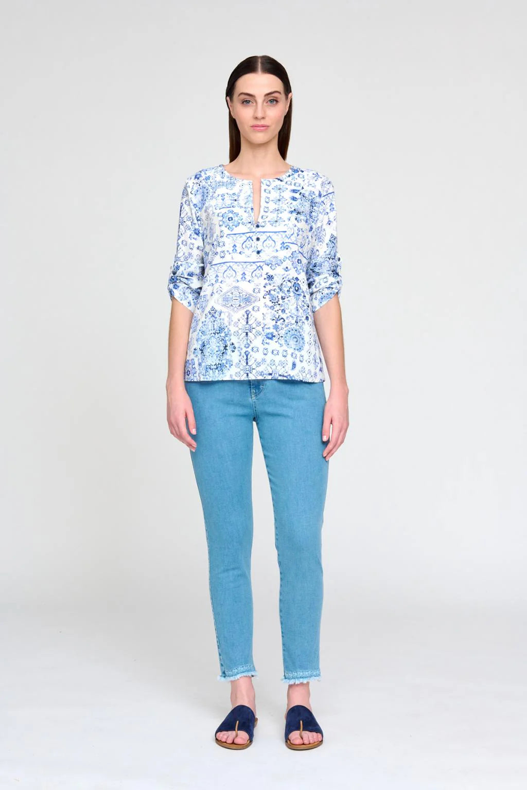 Tinta & Bariloche - Acra Blue Blouse