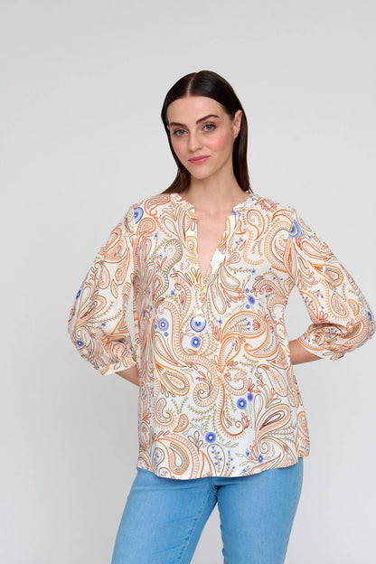 Tinta & Bariloche - Orange Balonga Blouse