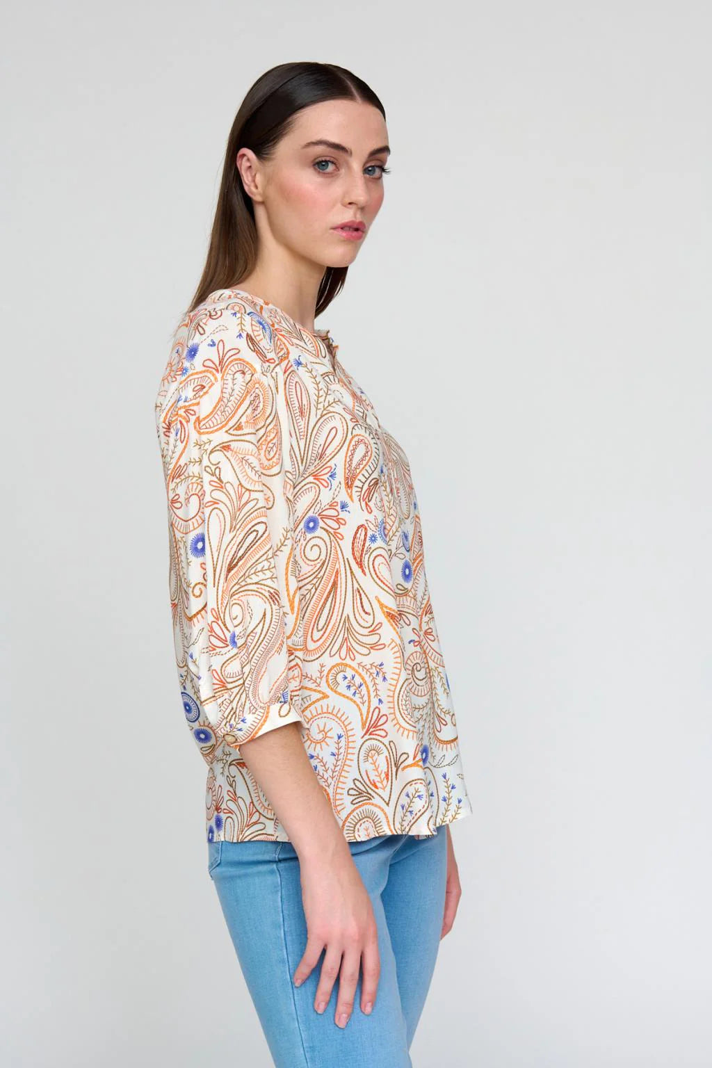 Tinta & Bariloche - Orange Balonga Blouse