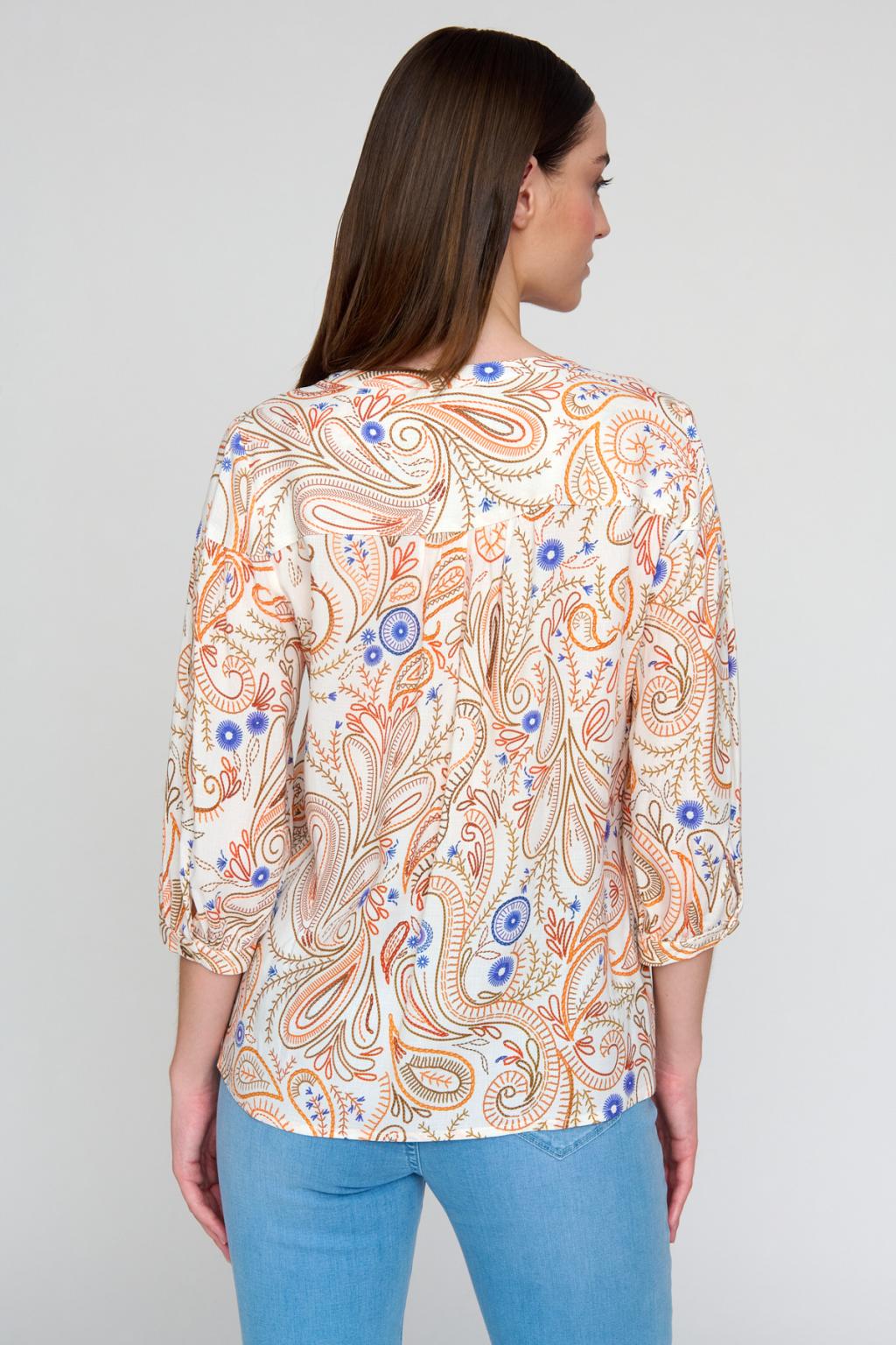 Tinta & Bariloche - Orange Balonga Blouse