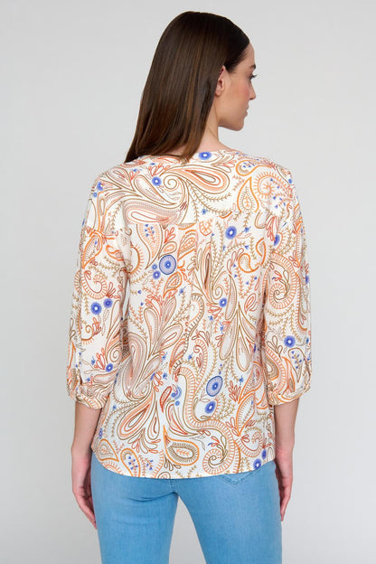 Tinta & Bariloche - Orange Balonga Blouse