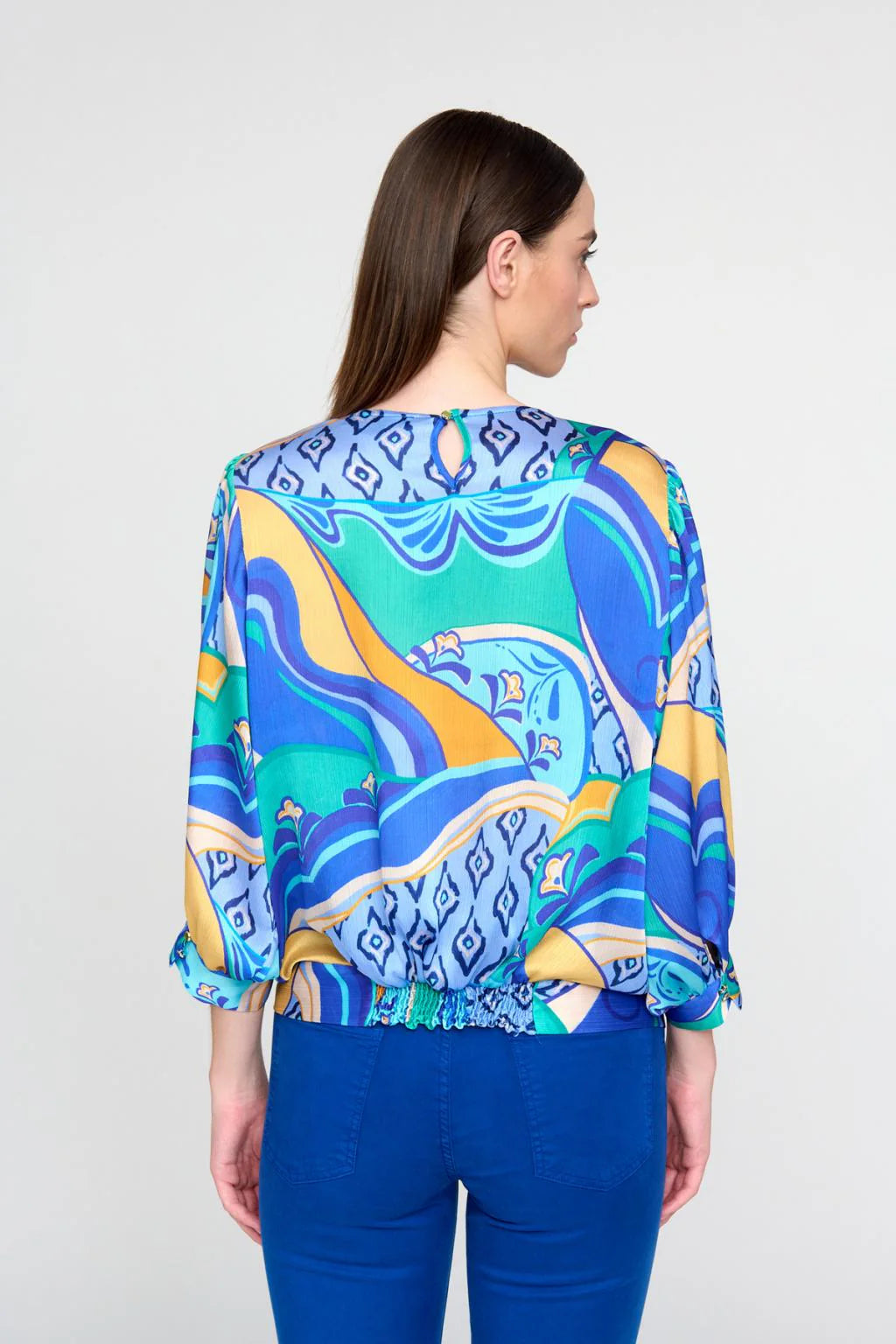 Tinta & Bariloche - Yamil Tinta Blue Blouse - Royal Blue