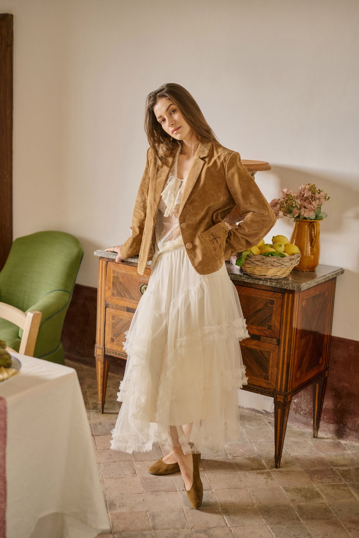 Cream - Sissel Skirt Whisper White