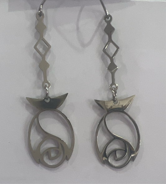 The Sister Label - Rose Fish Drop Earrings