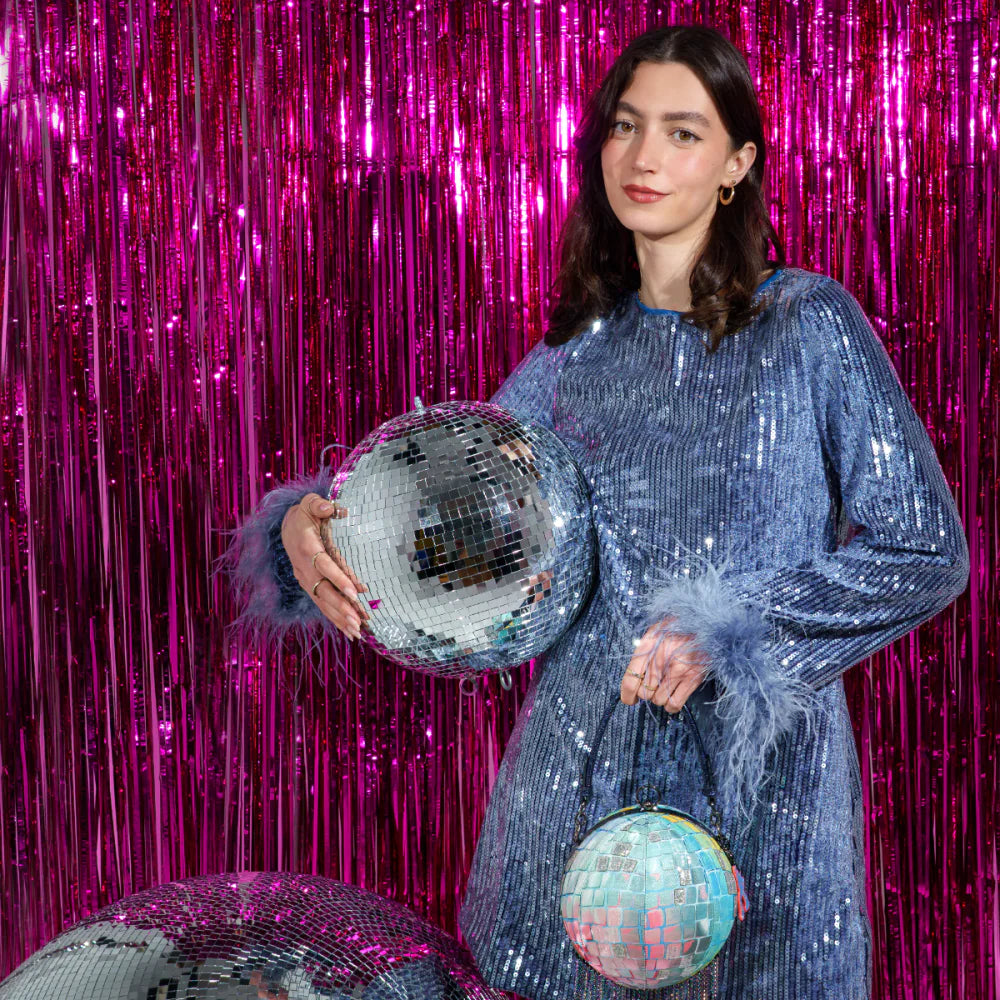 Vendula London Kitty’s Caturday Night Fever Disco Ball Bag