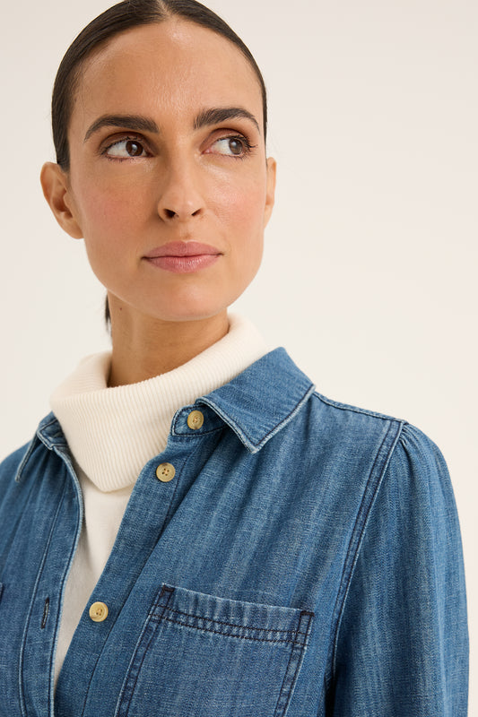 Yarra Trail - Citrine Denim Dress