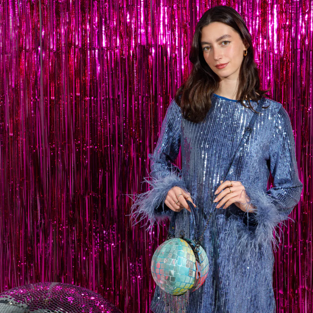 Vendula London Kitty’s Caturday Night Fever Disco Ball Bag