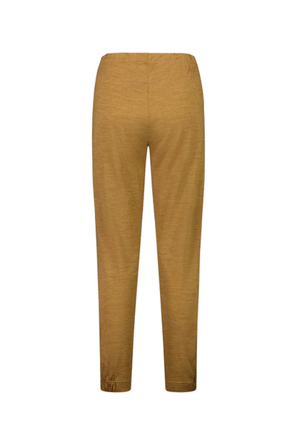 Vassalli - 100% Merino Relaxed Pull On Pant with Half Elastic Cuff Honey Marle 5956