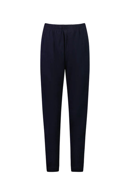 Vassalli - 100% Merino Relaxed Pull On Pant with Half Elastic Cuff Ink 5956