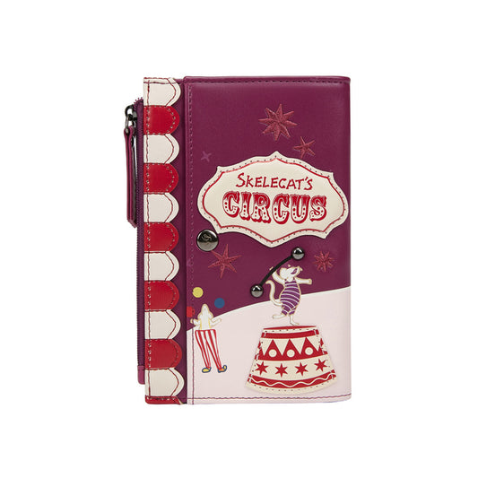Vendula London Skelecat's Ghost Circus Compact Soft Folding Wallet Available Now