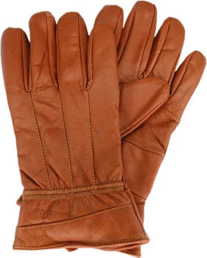 Avenel - Sheepskin Patchwork Leather Gloves w Thinsulate Lined - Tan