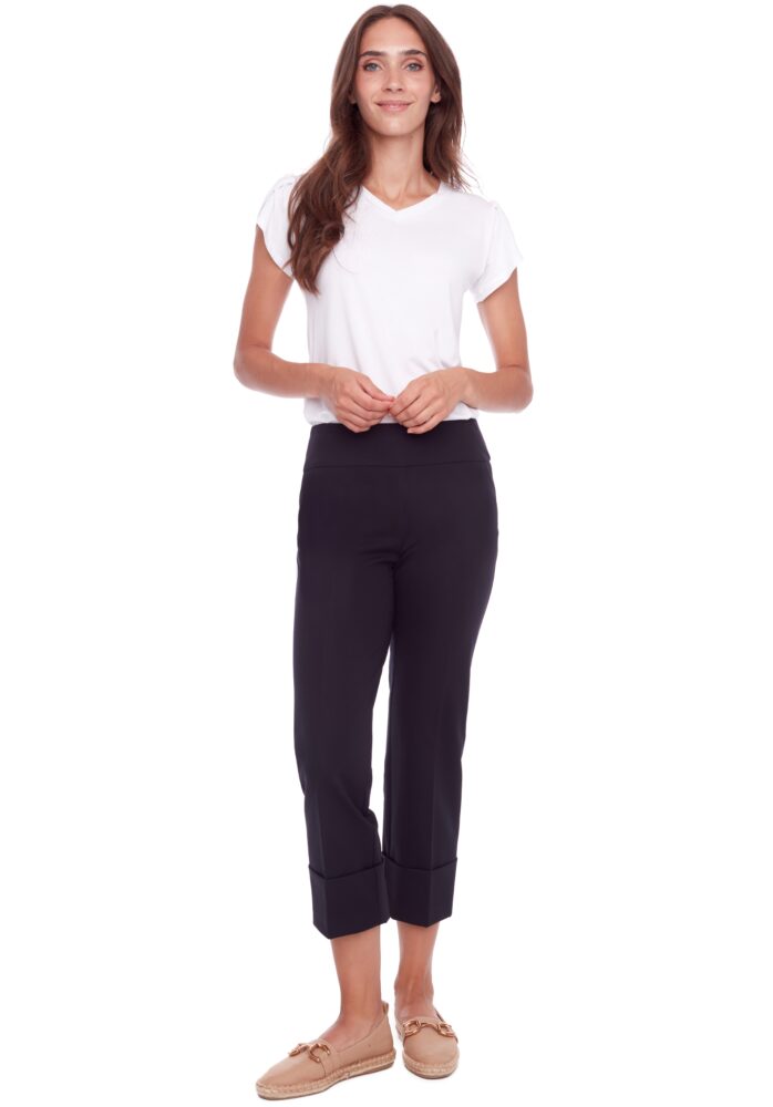 UP! Cuffed Compression Crop Pant Black - 68015UP