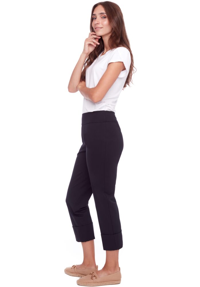 UP! Cuffed Compression Crop Pant Black - 68015UP