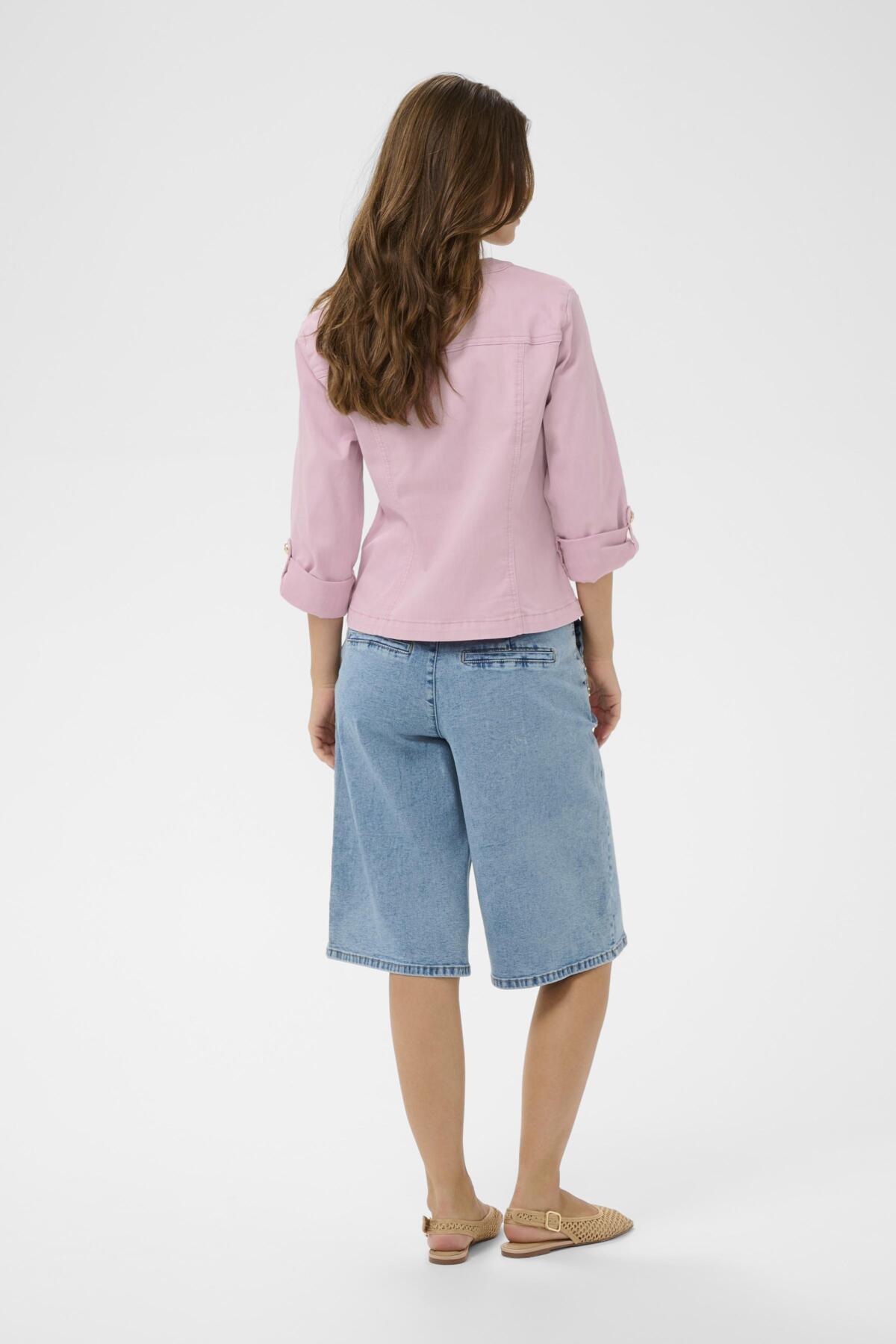 Cream - Visti Pink Denim Jacket